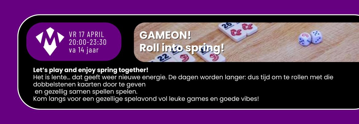 Game on! Roll into Spring